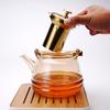 Olla de Haz de Vidrio de Borosilicato Alto Espesor que Encierra Calentamiento de Horno para Uso Doméstico de Gran Capacidad Bilis de Acero Inoxidable Mango de Cobre Hervidor de Té