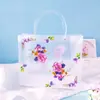 Bolsa Tote Transparente de Plástico PP Fosco Bolsa de Presente de Noivado de Alto Padrão Embalagem de Presente de Aniversário de Bebê Bolsa de Presente