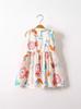 Vestido de princesa para bebé, vestido para niña, vestido de verano para niña 2024, nueva falda para niña, algodón artificial, seda de algodón.