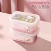 Sanrio Fiambrera Portátil Sellada Resistente a Altas Temperaturas Apta para Refrigerador y Microondas de Plástico de Grado Alimenticio