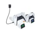 Cargador Doble para Mando de PS5 Radiador Ventilador de Refrigeración para Consola PS5 con Cargador de 3A Luz Indicadora LED En Stock