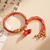 Pulsera tejida a mano de colores del Festival del Bote del Dragón, Pulsera de hilo de cinco colores, Pulsera tejida a mano tradicional para bebé de hilo de cinco colores