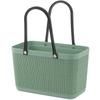 Venta al por mayor de fábrica Cesta de mano de plástico japonesa para picnic, cesta para frutas y verduras, cesta de almacenamiento de escombros anti-ratán, cesta de baño