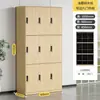 Armario para Empleados Dormitorio Armario de Ropa Armario de Acero Madera Granulada Baño Gabinete de Hierro Gabinete de Almacenamiento para Bolsa de Gimnasio con Cerradura