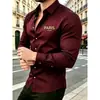 Nova Camisa Masculina de Manga Longa com Estampa 3D Outono 2026 Primavera e Outono SHEIN AliExpress Moda Transfronteiriça Tendência Top