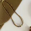 Collar de Perlas y Cuentas Dopamina Cilindro Cadena de Clavícula de Moda Elegante Cadena Nicho Versátil Personalizable Gargantilla para Mujer