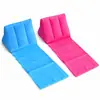Cojín Triangular Inflable de PVC con Respaldo Afelpado para Camping al Aire Libre y Uso en la Playa, Cojín de Playa Inflable para Comercio Transfronterizo