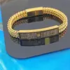 Pulseira de Aço Inoxidável Transfronteiriça Coração de Dez Mil Caracteres Fivela Magnética Cubana Quadrada Pulseira de Titânio Pulseira Masculina