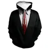 AliExpress Amazon transfronterizo traje creativo 3D cuello estampado digital sudadera con capucha sudadera con capucha sudadera de pareja en stock