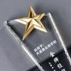 Lavagem ácida Cristal cinco pontas estrela troféu produção de fim de ano prêmio empresa empresa presente lembrança troféu de cristal lettering