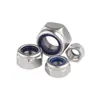 Aleación de Aluminio 6061 Tuerca de Nylon Autoblocante Tuerca de Seguridad Antiaflojamiento con Anillo de Nylon M3M4M5M6M8M10Mm