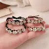 Cuerda para el Cabello con Pedrería para Mujer Cola de Caballo Retro Simple Elegante Cuerda para el Cabello de Alta Calidad Tendón de Goma Cabeza de Bola Tendón de Goma Anillo para el Cabello Accesorios para el Cabello