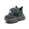 Jiezu 2025 Invierno Nuevos Zapatos de Padre Retro Estilo Británico Altura Aumentada Pedrería con Cordones Delanteros Elegantes Zapatos para Mujer