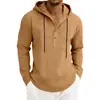 Sudadera casual para hombre de otoño e invierno, con cremallera a la mitad, cuello alto, forro polar, de carga catiónica, estilo europeo y americano, para uso transfronterizo