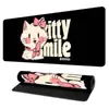 Mouse Pad Gato Ampliado Meninas Desenho Animado Fofo Escritório Pequeno Fresco Mouse Pad de Computador