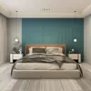 Pared de tela para dormitorio, mesita de noche, decoración mural de fondo de TV estéreo, mural de imitación de rejilla, papel tapiz sin costuras, simple, moderno, de lujo ligero