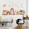 Br1449F Dibujo Animado Acuarela Cuento de Hadas Lindo Animalito Adhesivo de Pared Autoadhesivo Habitación Infantil Dormitorio Decoración del Hogar Pegatina