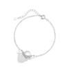 Pulsera para Pareja Ángel y Diablo Plata Esterlina 925 Lujo Ligero Sensación de Alta Gama Pulsera de Ágata Viento Ins Pulsera Alas de Ángel