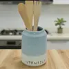 Utensílios de cerâmica Cozinha criativa Pá simples Tubo de armazenamento Cross-border Hot Selling Tubo de armazenamento de cozinha de cerâmica