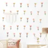 Br821 Flores de Desenho Animado Fofas Simples Estilo Boêmio Autocolantes de Parede Autoadesivos Adesivos de Decoração para Quarto de Crianças/Estudo Ins