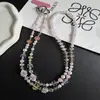 Cadena de Teléfono Cruzada de Cristal de Perla de Estrella de Mar Mariposa Original de Gama Alta Cadena de Bolso Universal Estilo Nuevo de Moda