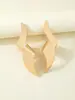Pendientes Europeos y Americanos Transfronterizos Más Vendidos Pendientes Grandes Retorcidos con Pintura Brillante Estilo Ins Japonés y Coreano Moda Simple Pendientes Distintivos para Mujer