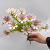 Simulación de flor de crisantemo de hierba de siete estrellas boda salón de bodas sala de estar flores decorativas 15 flores artificiales diente de león cebolla flores de simulación