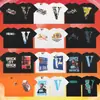 Camiseta Original da Marca Tide com Estampa de Cobra Articulada Meichao High Street Metal Industrial Letra Hot Diamond Manga Curta