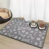 Alfombrilla de alimentación para mascotas de tierra de diatomeas más vendida transfronteriza, alfombrilla de comedor para gatos del hogar, a prueba de salpicaduras, antideslizante, resistente a la suciedad, alfombrilla de suelo fácil de limpiar