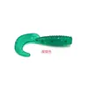 Cebo señuelo 4cm Piezas Pesca Cebo Gusano Blando con Cola Rizada, Anzuelo con Cabeza de Plomo, Cebo señuelo para Pez Mandarín, Lubina y Pez de Cabeza Superior