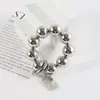 Colgante de anillo de dedo DIY cadena para funda de teléfono móvil colgante hecho a mano con cuentas adornos de cabeza de belleza con cuentas galvanizadas
