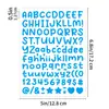 Adesivos de Letras em Inglês de 0,5 Polegada Tamanho Pequeno Decoração de Cartão de Saudação Guka Material para Scrapbook Adesivos de Letras para Scrapbook
