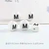Amazon Xiyin Venda Quente 6x 10mm Contas Cerâmicas com Alfabeto Material para Fazer Pulseira DIY Infantil Conjunto de Contas
