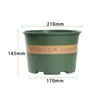 Maceta para Grosella Verde Resistente al Sol Plástico Espesado Resina Multiespecificación Maceta con Control de Raíces Transpirable Rábano Verde Maceta Montaña Verde Fabricante Venta al por Mayor