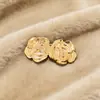 Botones Metálicos Grandes de Alta Gama Transfronterizos para Abrigos Pequeños de Lana Estilo Chanel, Suéteres, Abrigos de Punto y Botones Decorativos Cosidos a Mano