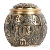 Latas de té cepilladas al por mayor de fábrica Latas de té Baifu adornos para juego de té