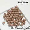 Cuentas Redondas Pequeñas Chapadas 10 mm Cuentas para DIY Accesorios Brillantes Hechos a Mano Material de Cuentas Aretes Pulsera Collar Joyería