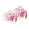 Caja de dulces para boda 2026 nuevo modelo creativa de alta gama caja de dulces para boda nuevo estilo chino carácter "doble felicidad" regalo versión coreana caja de dulces para compromiso
