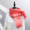 25 Cachecol de Imitação de Caxemira de Cor Pura para Outono e Inverno, Lenço Xale Versátil Super Macio para Mulheres, Fabricante Transfronteiriço, Presentes Atacado