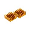 Disipador de calor de perfil de aleación de aluminio 22*22*10mm radiador para IC electrónico chip de CPU tarjeta gráfica memoria bloque térmico