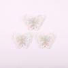 Venda Quente Hairpin de Celebridade da Internet Borboleta Decorativa DIY Novo 5cm Cor Mágica Camada Dupla Organza Borboleta Bordada Adesivos de Tecido