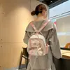Mochila Linda de Moda Ligera con Estampado de Corazones Portátil Multiusos Nueva de Primavera Mochila Escolar para Niños y Niñas