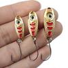 Cucharilla Tiburón Luya Señuelo Boca de Caballo Lentejuelas Granos Señuelo Artificial Señuelo Duro Palitos Blancos 1.5g2.5g3.5g Equipo de Pesca al por Mayor