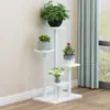 Estantería de Hierro para Flores de Sala de Estar Estantería de Flores Escalonada para Balcón Estantería para Macetas de Flores Verdes Suculentas Estantería de Almacenamiento de Piso Multicapa para Interiores