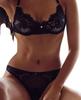Lingerie sexy Europa e Estados Unidos comércio exterior sexy renda vazada base biquíni três pontos conjunto divertido Atacado