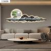 Fondo de sofá, pintura decorativa, moderna, ligera, de lujo, creativa, simple, paisaje, mural, pintura de porcelana de cristal, tallado a láser, pintura colgante