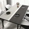 Jogo Americano de Silicone e Couro Nórdico para Mesa de Jantar, Toalha de Mesa de Alta Qualidade, À Prova de Óleo, À Prova d'Água, Resistente ao Calor, Jogo Americano Resistente a Altas Temperaturas, Toalha de Mesa para Mesa de Centro