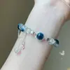Pulsera Colgante Flujo Luna Galaxia Galaxia Explosiones Diseño de Estrella Femenina ins Pequeña Blanca Dulce Pulsera de Novia
