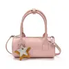 Bolsa pequena elegante e estilosa para mulheres, nova moda 2026 bolsa versátil transversal, bolsa cilíndrica requintada de mão, bolsa tote pequena