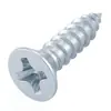 Tornillos Autorroscantes de Acero al Carbono con Punta de Cola Afilada y Cabeza Avellanada Phillips Recubiertos con Zinc Blanco Tornillos Pequeños Digitales M1.2M1.7M2M3M4M5